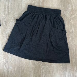 American Apparel Elastic waist tri blend jersey skirt